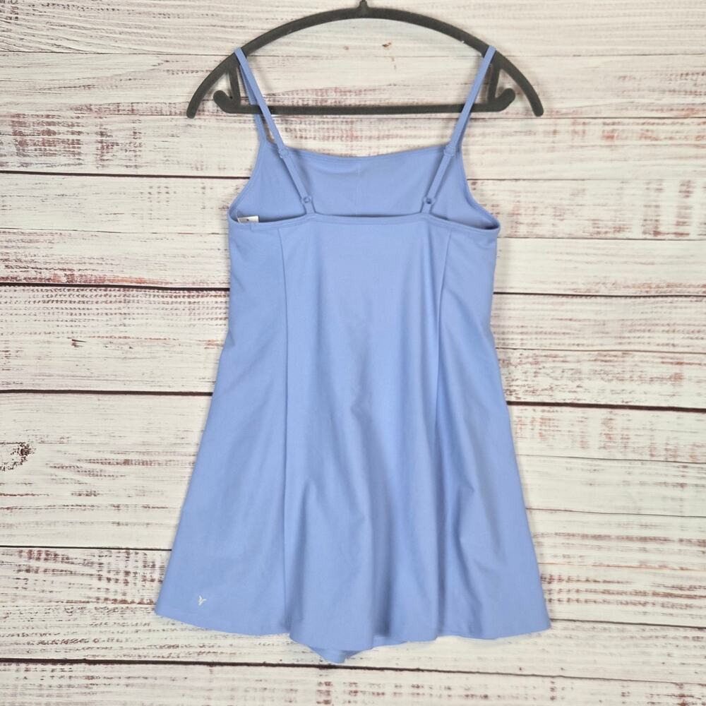 Old Navy Powder Blue Tennis Dress with shorts M Athetic Coastal Summer Beach NWT - Picture 2 of 16